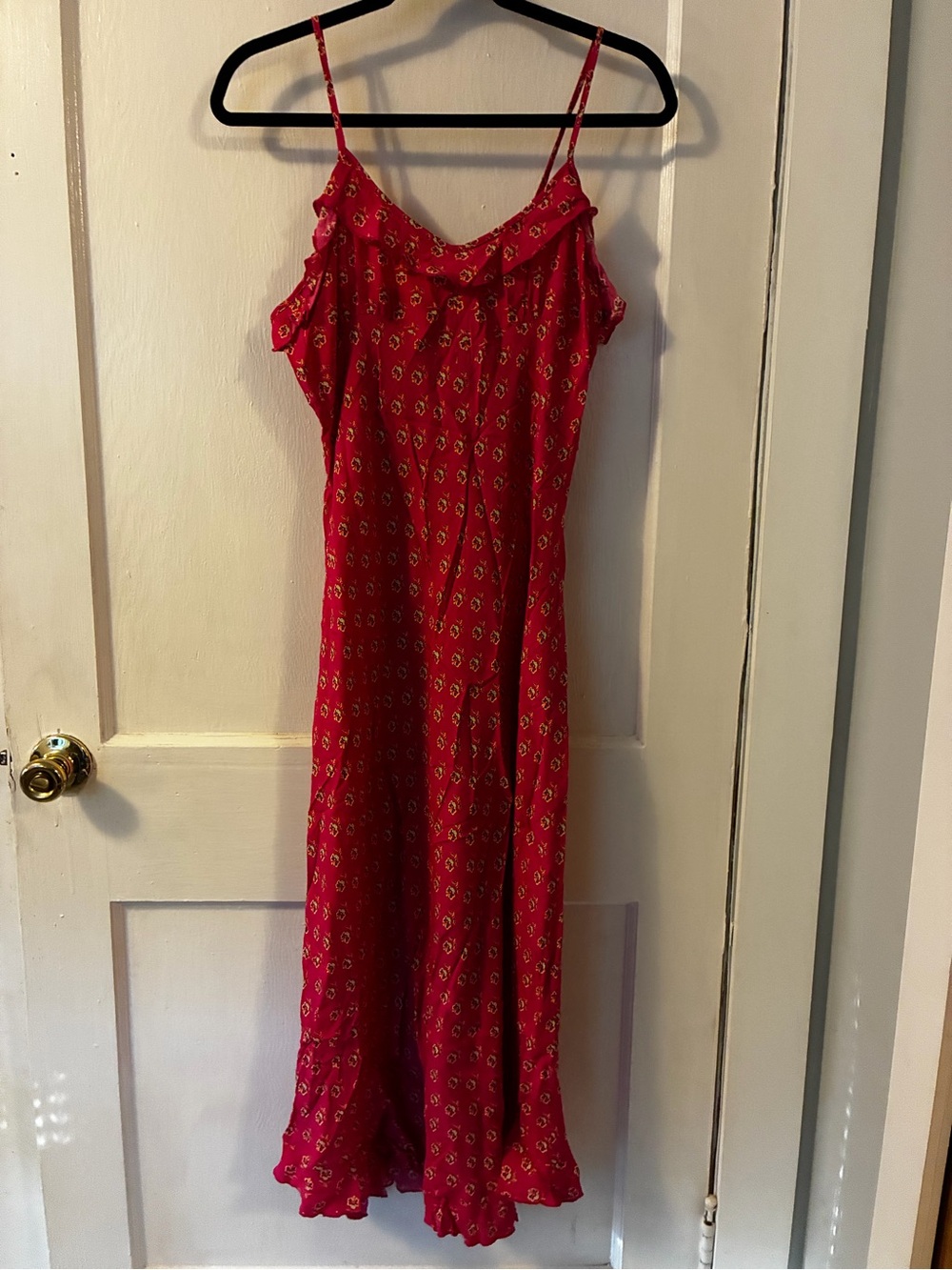 Rolla’s Hot Pink Floral Midi Dress
